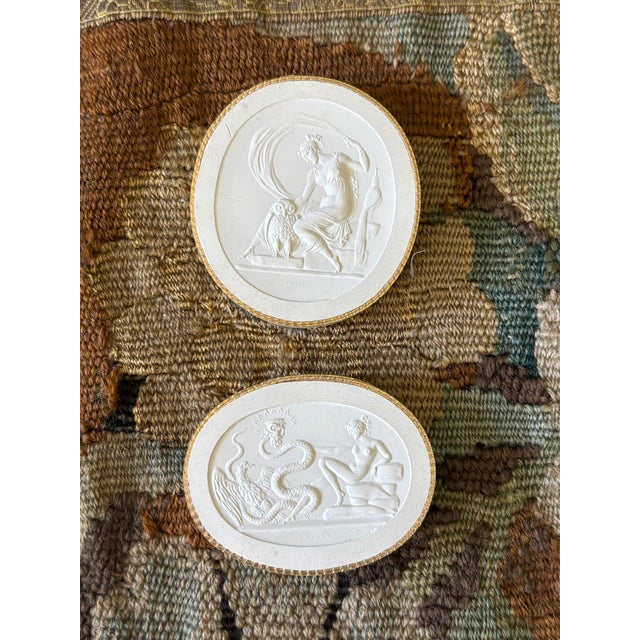 Mid 19th Century 19th Century Italian Plaster Intaglio Reliefs by John Tyrell - A Pair For Sale - Image 5 of 8