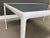 2000 - 2009 Richard Schultz for Knoll Aluminum and Grey Enamel Dining Table For Sale - Image 5 of 9