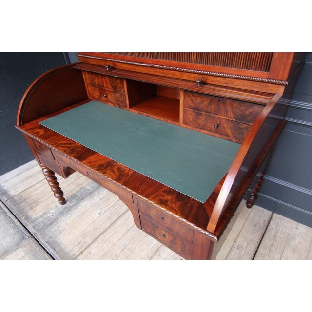 19th Century Mahogany Desk, 1859 For Sale - Image 11 of 18