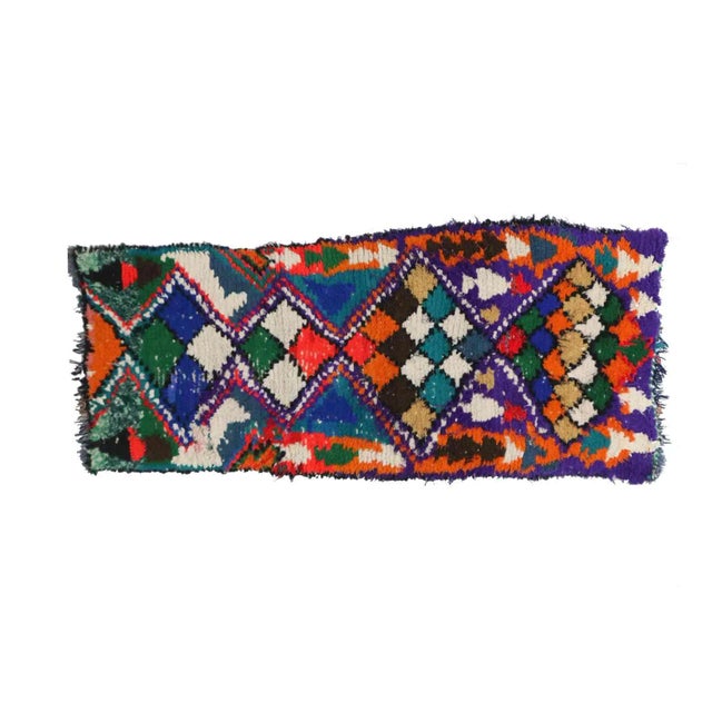 Abstract Moroccan Azilal Rug - 2'11" X 6'8" Ft For Sale - Image 3 of 6