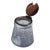 A Vintage Glass Mustard Pot With Lid For Sale