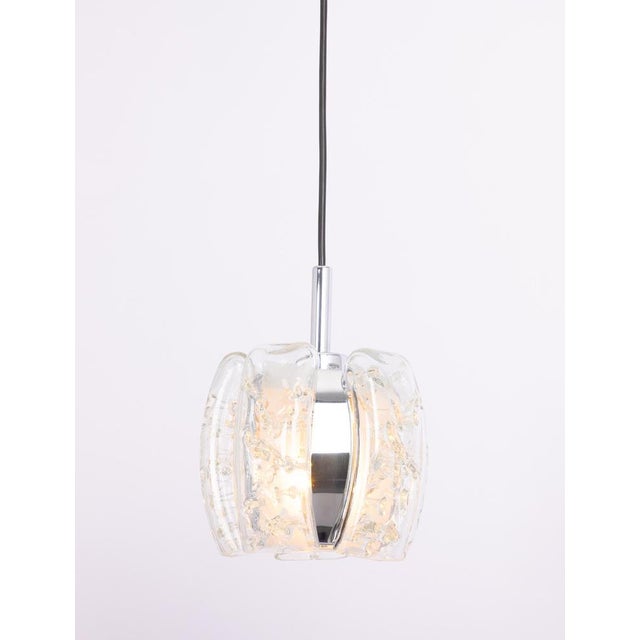 1970s Murano Tube Pendant Light by Doria, 1970s For Sale - Image 5 of 12