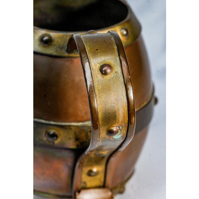 Arts & Crafts Antique Wonderful Handmade Copper Arts and Crafts Style Mug Cup For Sale - Image 3 of 8