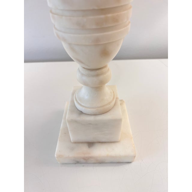 Antique Marble Lamps - a Pair For Sale - Image 10 of 12