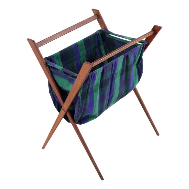 Danish Teak Magazine Rack For Sale