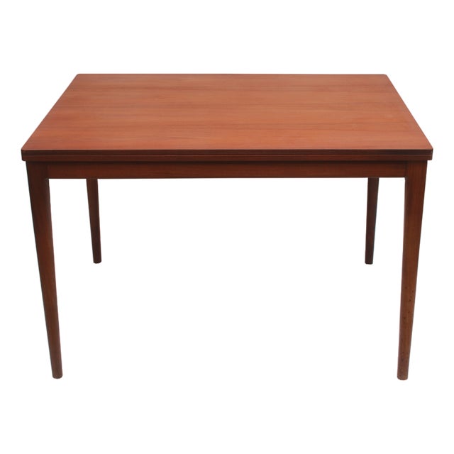 Extendable Dining Table with Swivel-Folding Mechanism in Teak, 1965 For Sale