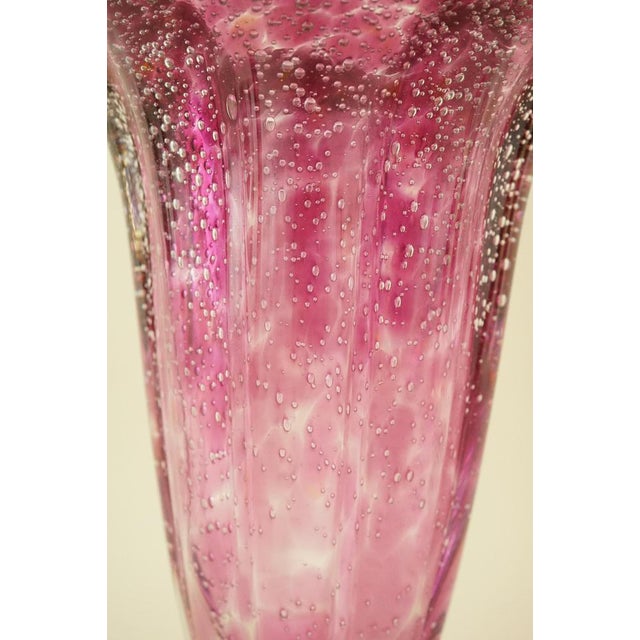 Vintage Murano Submerged Bubble Glass Vase by Ignoto, 1970s For Sale - Image 16 of 18