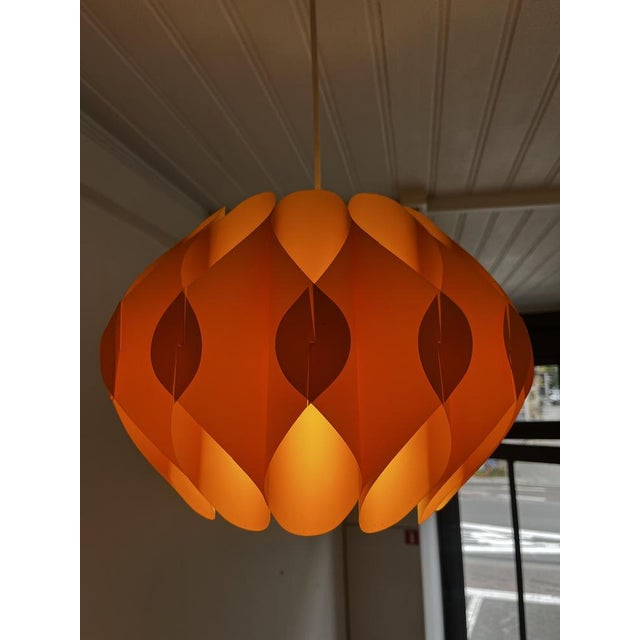 Vintage Danish Butterfly Hanging Lamp by Lars Schiøler for Hoyrup, 1960s For Sale - Image 9 of 12