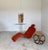 Postmodern Bouloum Chaise Lounge Chair by Olivier Mourgue in Original Burnt Orange Textile For Sale - Image 3 of 16