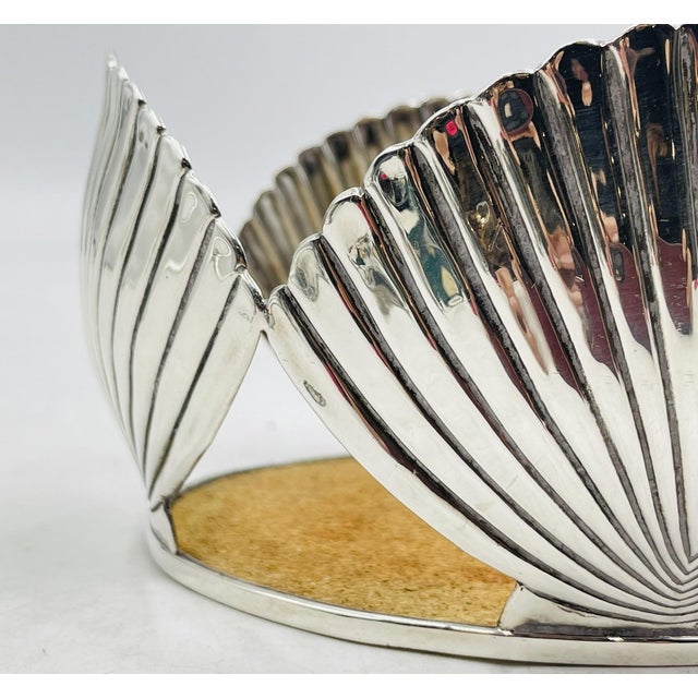 Vintage Shell Shaped Wine Bottle Coaster by Emilia Castillo, Mexico 1980's For Sale - Image 10 of 13