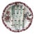 19th Century Longchamp Majolica Asparagus Plate With Flowers For Sale