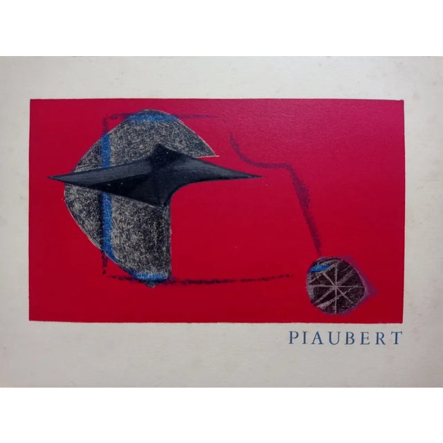 Jean Piaubert, Abstract Composition, 1960s, Color Lithograph For Sale