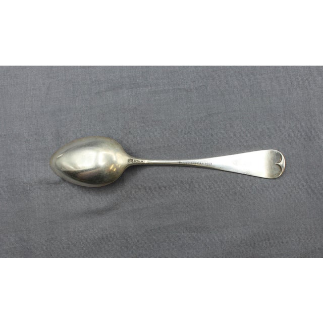 1882 American Aesthetic Movement Set of 5 Sterling Silver Teaspoons by Whiting - Set of 5 For Sale - Image 4 of 8