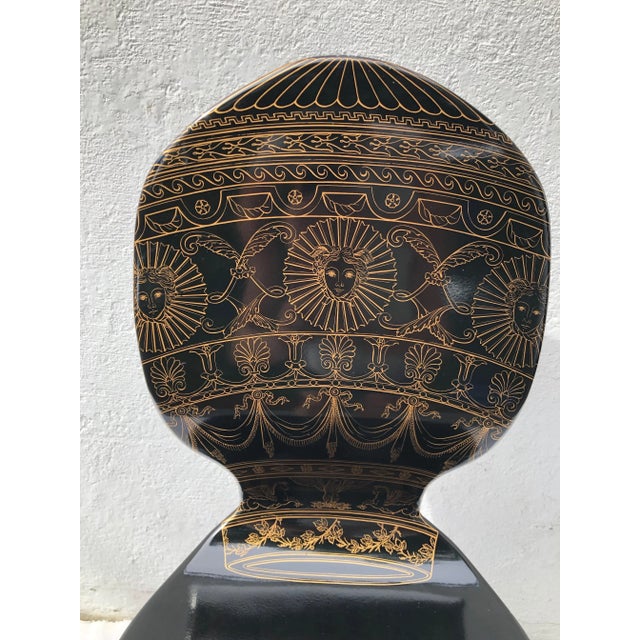 Italian 1980s Piero Fornasetti Wood & Metal "Balloon" Chair For Sale - Image 3 of 10