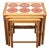 Mid-Century Danish Oak Nesting Tables with Tile Tops, 1960s, Set of 3 For Sale