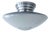 French Art Deco Glass Pendant Light by Mazda, 1930s For Sale