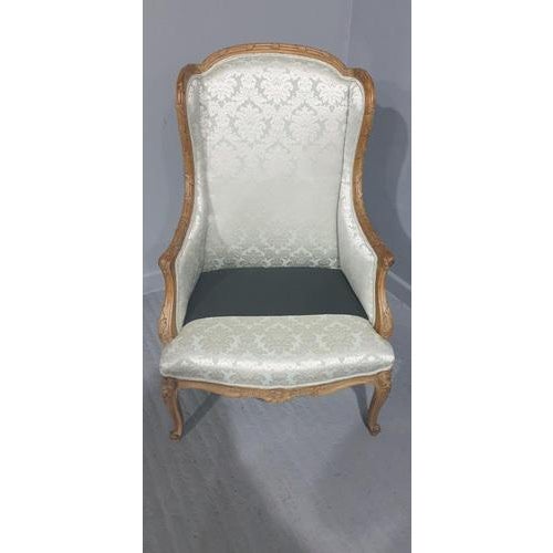 French Winged Armchair For Sale - Image 10 of 18