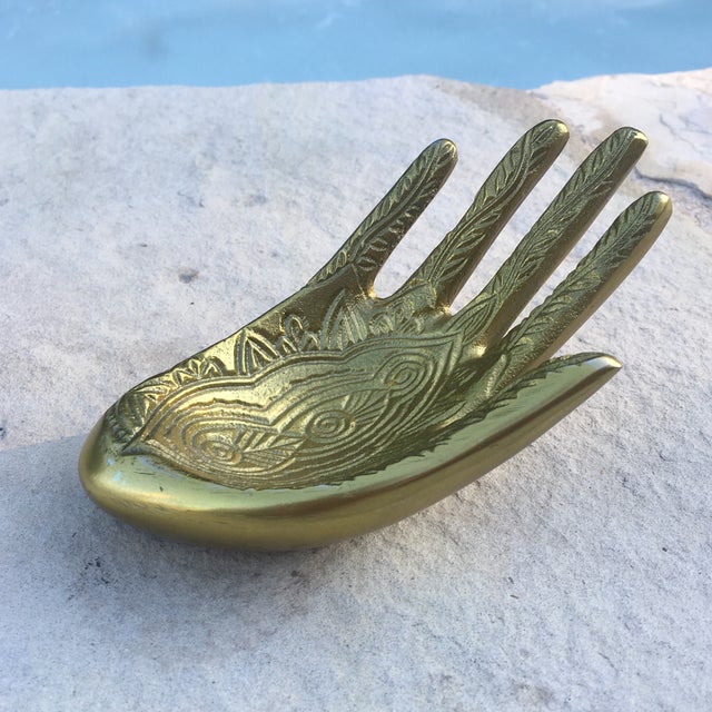 Brass Hand Shaped Business Card Holder Chairish