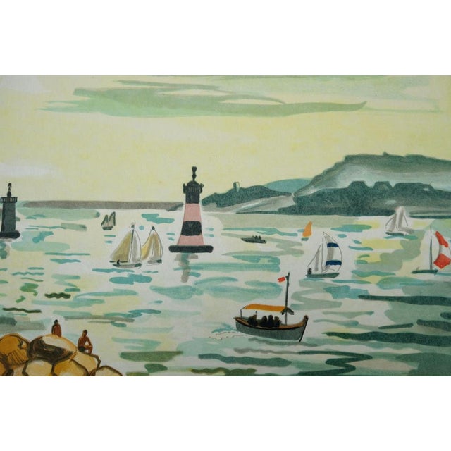 Modern Yves Brayer, Le château d'If, Lithograph For Sale - Image 3 of 8