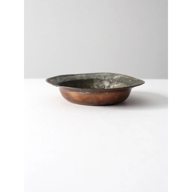 Vintage Copper Basin Pan For Sale - Image 4 of 12