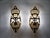 Glass 1960s Spanish Neoclassical Brass & Crystal Basket Wall Sconces - A Pair For Sale - Image 7 of 7