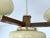 Art Deco Pendant Light in Wood & Glass, 1930s For Sale - Image 14 of 16