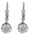 Edwardian Gia 5.67 Carat Old Mine Cut Diamond Platinum Drop Earrings For Sale
