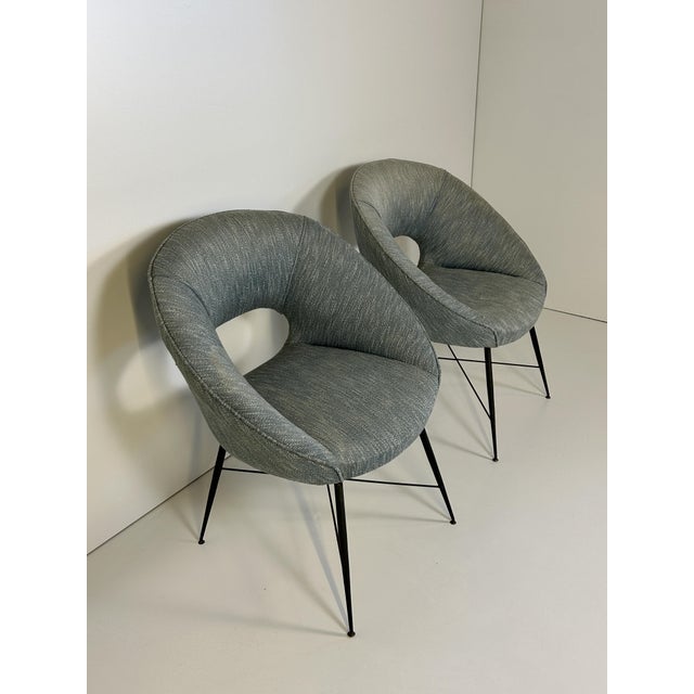 Vintage Chairs by Silvio Cavatorta, 1950s, Set of 2 For Sale - Image 4 of 11