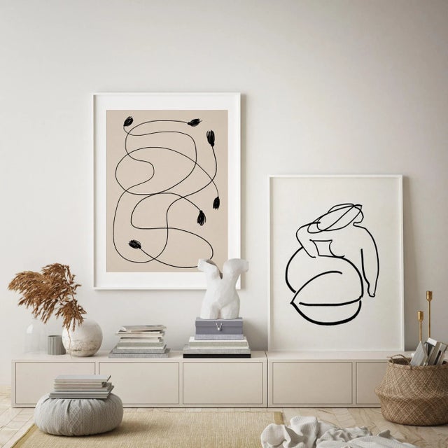 Contemporary Contemporary Minimalist Abstract Giclee Prints - a Pair For Sale - Image 3 of 5
