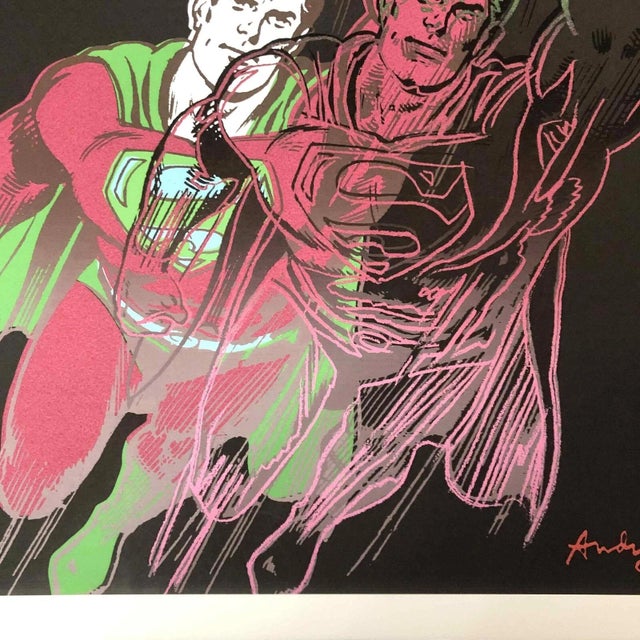 1990s After Andy Warhol "Superman" Lithograph For Sale - Image 6 of 11