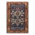 Great Blue and Camel Color With Rhombus and Florid Design Antique Caucasian Bidjov Rug For Sale