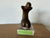Vintage Piero Banfi Abstract Bronze Female Torso Sculpture on Lucite Base For Sale - Image 9 of 11