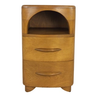 Mid Century Modern Two Drawer Nightstand by Heywood Wakefield For Sale