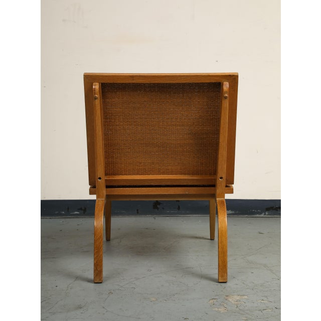 Midcentury Oak Lounge Chair by Edward Durell Stone for Fulbright For Sale - Image 12 of 16