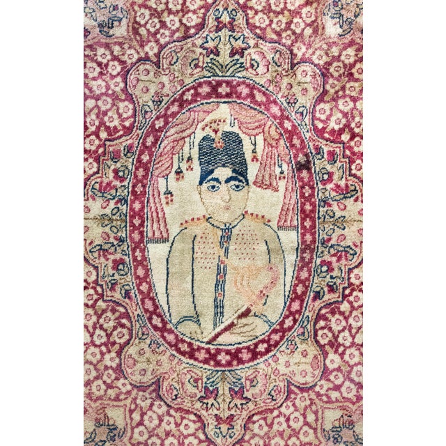 Early 20th Century Persian Pictorial Lavar Kirman Rug For Sale - Image 11 of 15