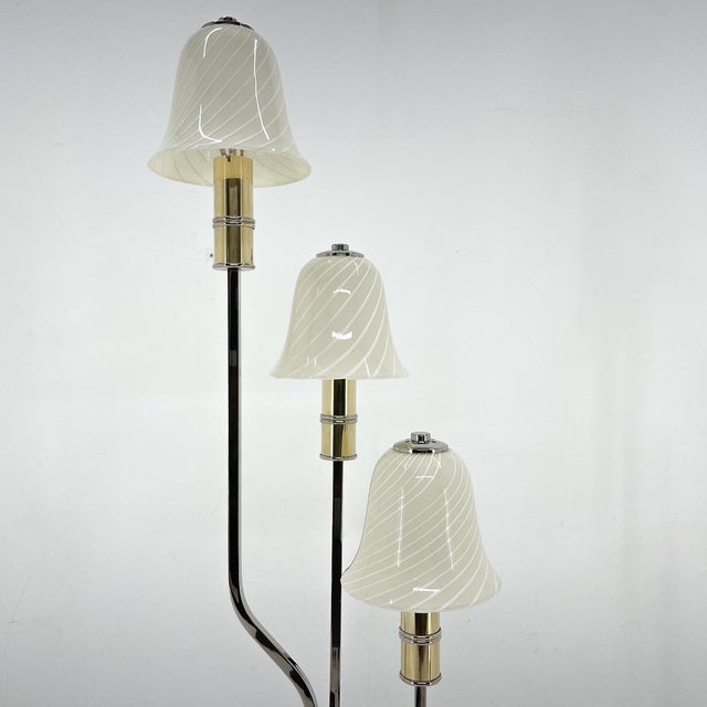 Italian Chrome & Murano Glass Magic Mushrooms Floor Lamp, 1970s For Sale - Image 10 of 15