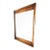 1960s Mid-Century Walnut Large Wall Mirror — United Furniture Corp. Attributed For Sale