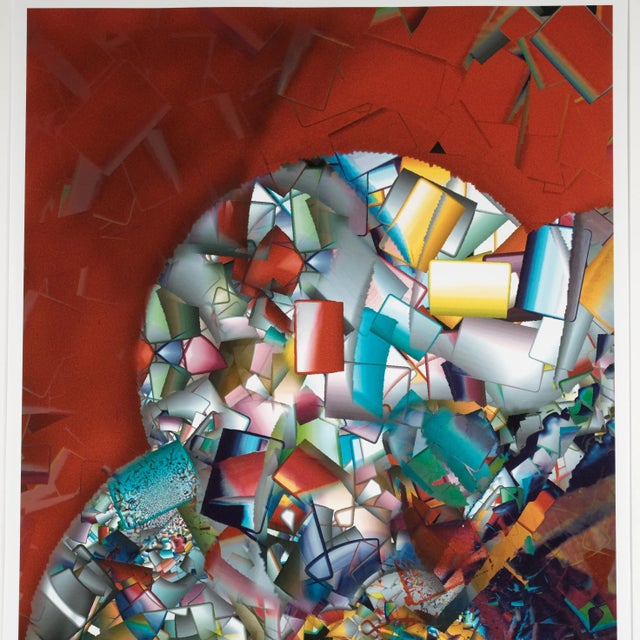 Abstract Gordon Edward McGlothlin "Metropolis" Hand Signed Framed Limited Edition 2/150 For Sale - Image 3 of 11