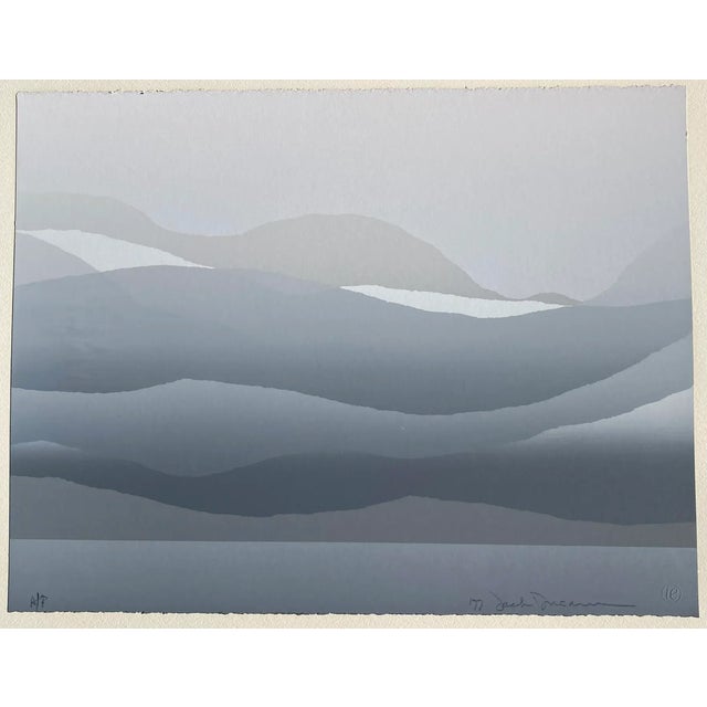 1977 Jack Duganne Modern Landscape Serigraph For Sale - Image 4 of 4