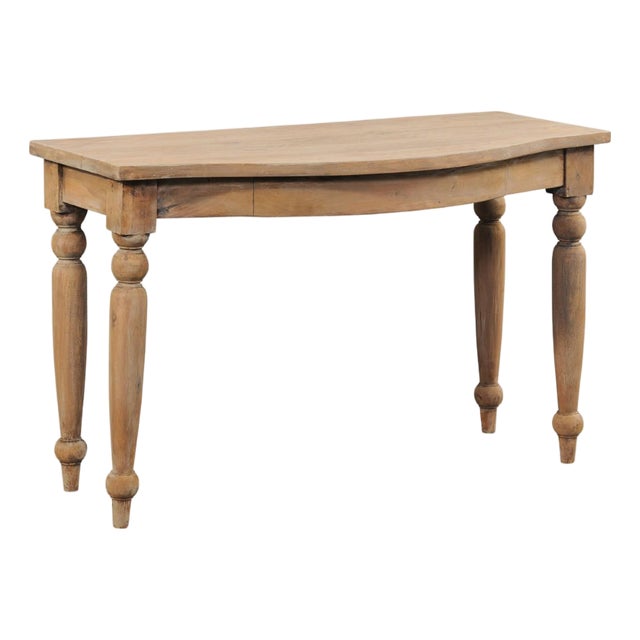 French Country 19th C. Bow-Front Console For Sale