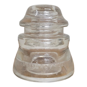 Vintage Hemingray 45 Clear Glass Insulator
