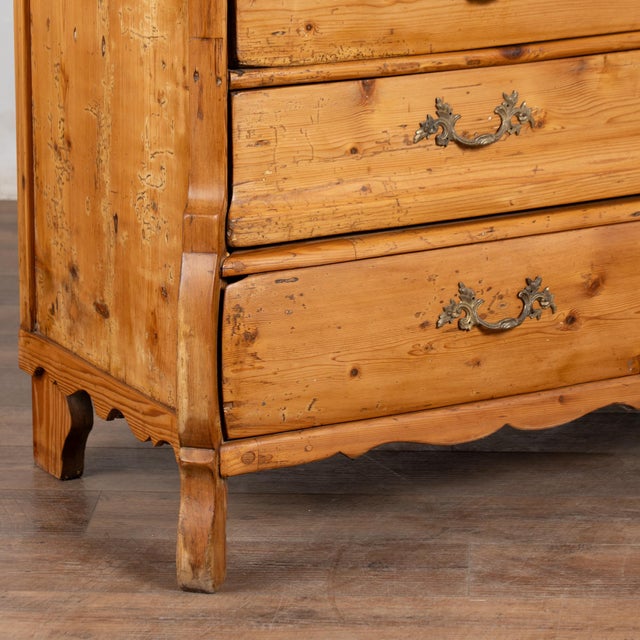 Wood Early 19th Century Large Pine Cabinet With Three Drawers From the Netherlands For Sale - Image 7 of 14