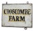 Vintage Metal Farm Sign, 1950s For Sale