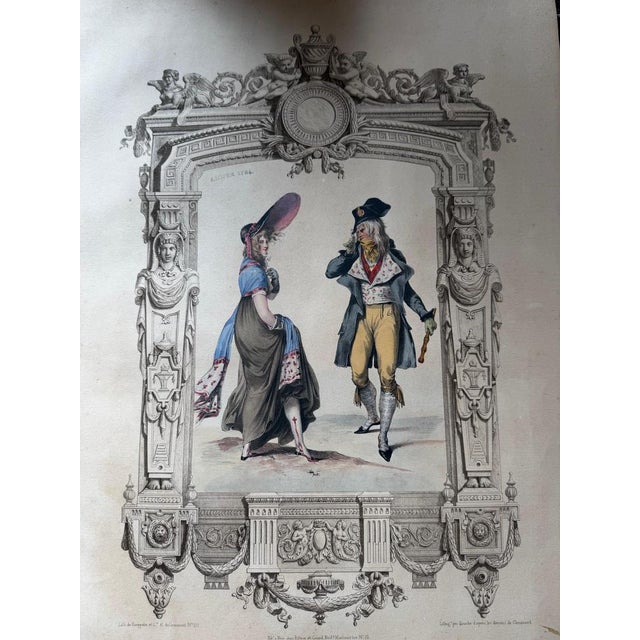 Achille Devéria, Costume, 1847, Lithograph For Sale - Image 3 of 13