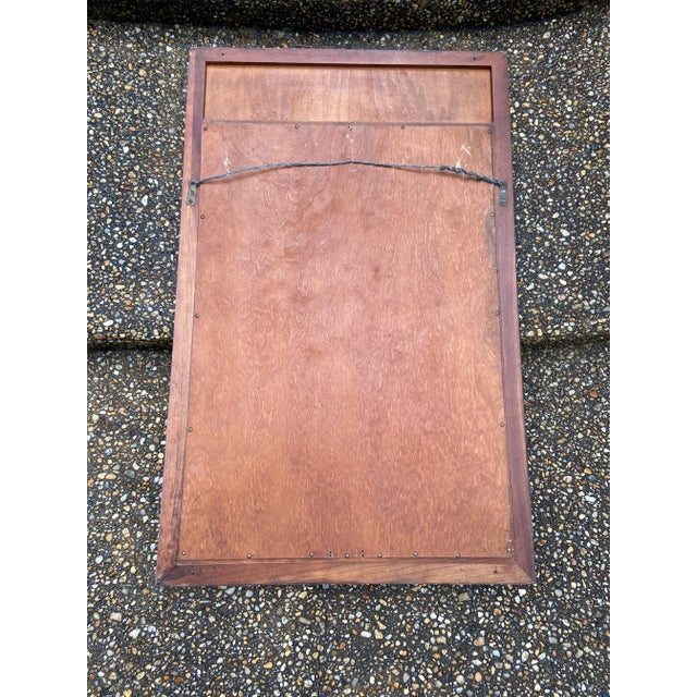 Khaki Vintage Mid Twentieth Century Distressed Country French Trumeau Mirror For Sale - Image 8 of 8