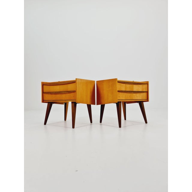 Mid-Century German Nightstands from WK Möbel, 1960s, Set of 2 For Sale - Image 6 of 11