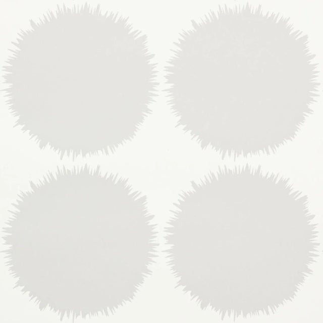 Contemporary Schumacher Fuzz Wallpaper in Grey For Sale - Image 3 of 4