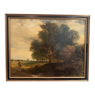 Large Landscape in New Custom Frame For Sale