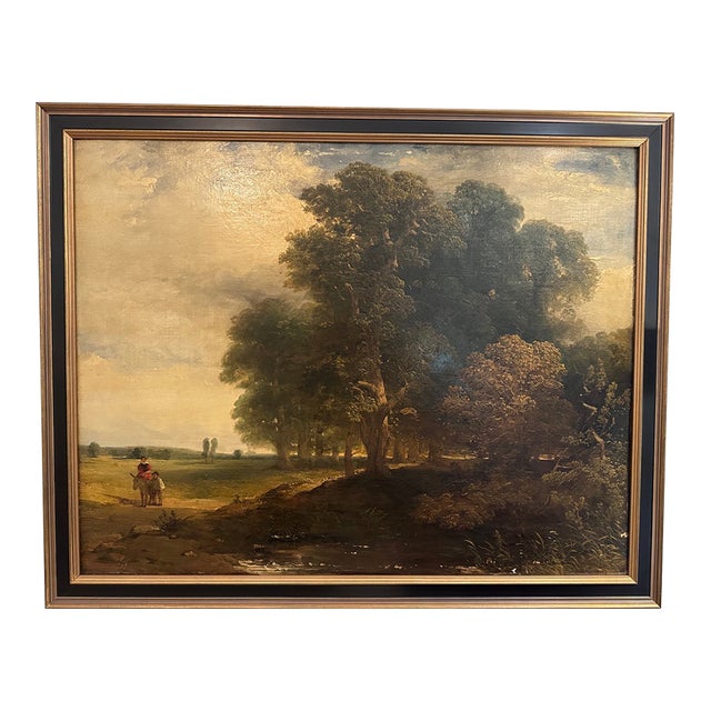 Large Landscape in New Custom Frame For Sale