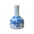 2020s Chinese Blue White Porcelain Fat Base Gourd Graphic Small Vase - Set of 2 For Sale - Image 5 of 5